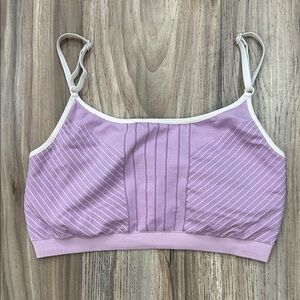 Nike Lavender Striped Bralette